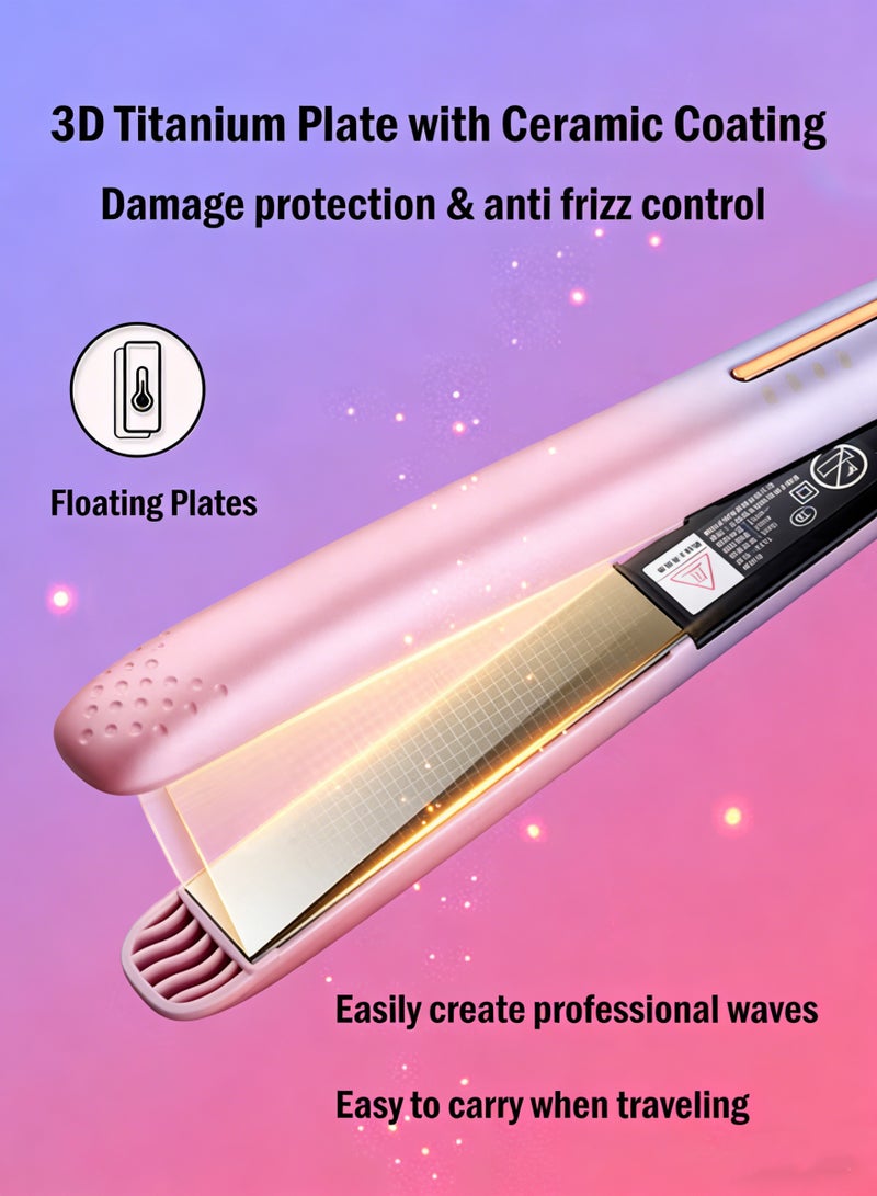 CubeG Professional Hair Straightener  | Hair Straightener and Curler 2 in 1  for with 10s Fast Heating,Suitable for All Personal Professional Salon Hairstyles, Gift for Girls Women - Image 3