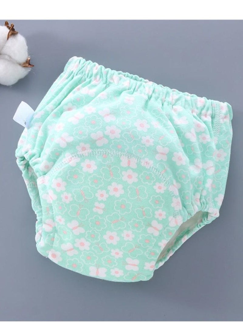 Loquat Baby Training Pants Can Be Washed With 6 Layers Of Gauze Breathable Green 