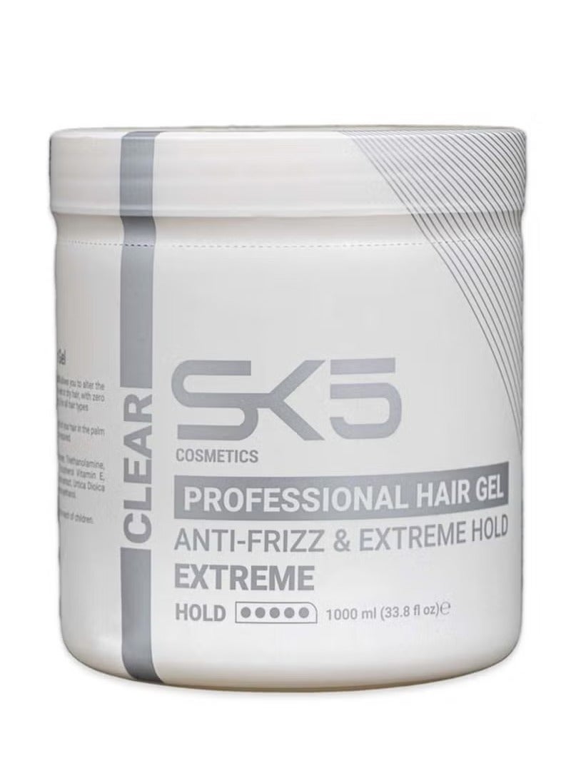 اس كي فايف جل الشعر الشفاف ثبات رائع ومضاد لتجعد الشعر 1000مل