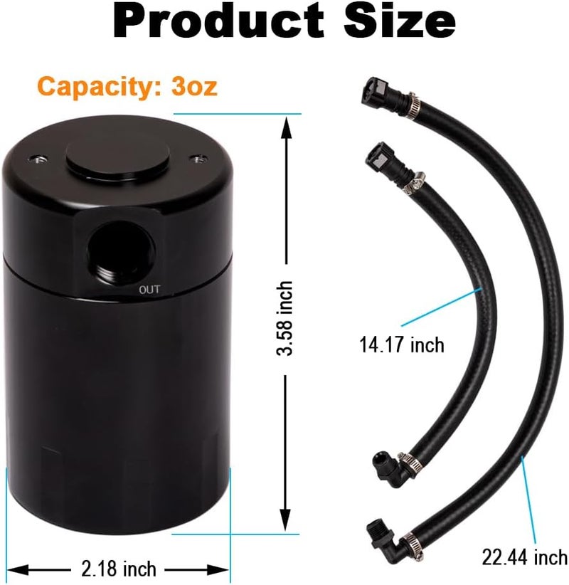 HY-SPEED Air Oil Separator Catch Can for Silverado/Sierra - Image 3