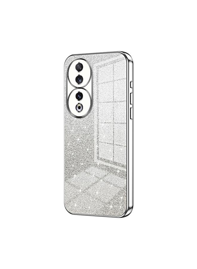 اس-توب جراب لهاتف Honor 90، جراب هاتف مطلي بالمسحوق اللامع المتدرج - Image 1