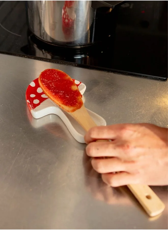 doiy Spoon holder | Amanita Spoon Rest | Kitchen Tools | Utensil rest | Kitchen Accessory