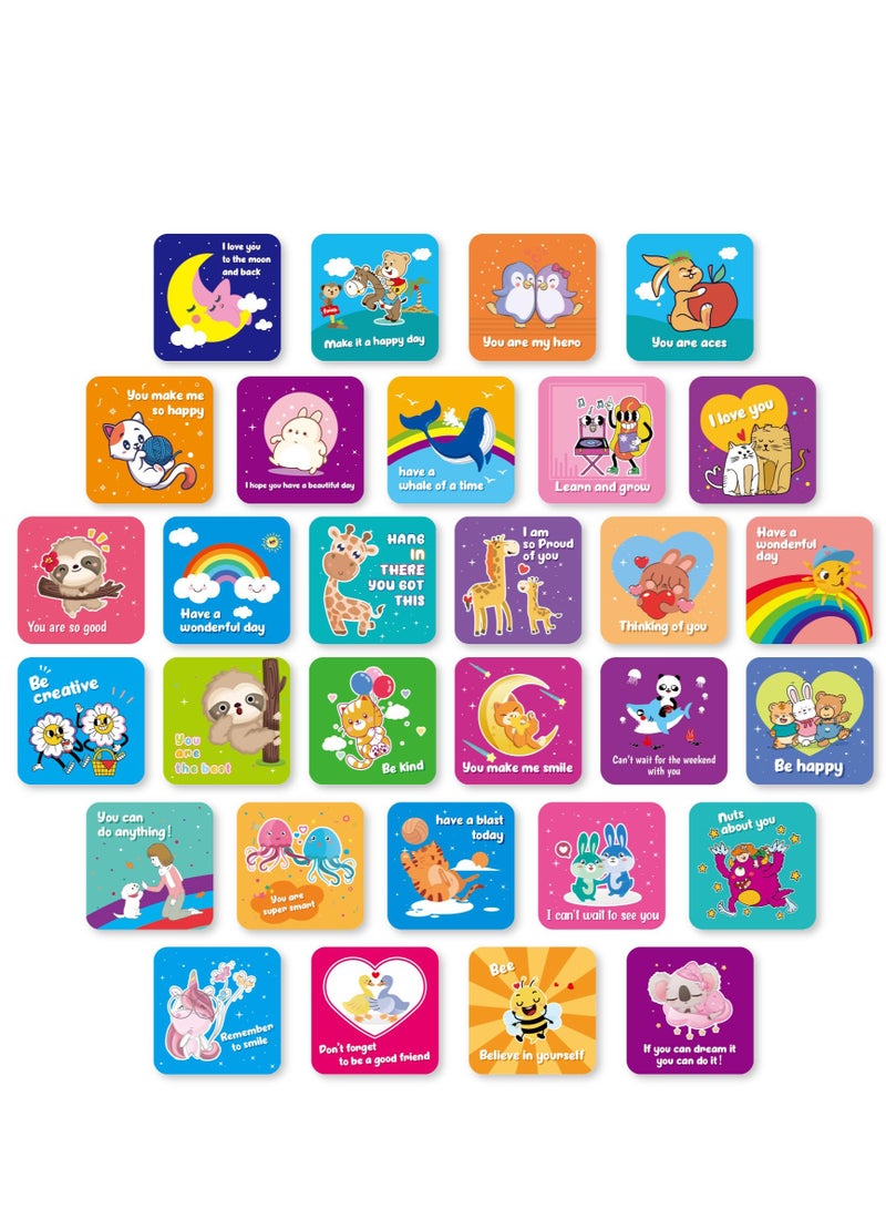 Mordely 60 Pcs Affirmation Cards For Kids, Lunch Box Notes, Funny Inspirational Cards, Cute Self-Encouragement Cards, Positive Thinking Cards, Motivational Cards, Gifts For Childre,n Toddler Girls - Image 3