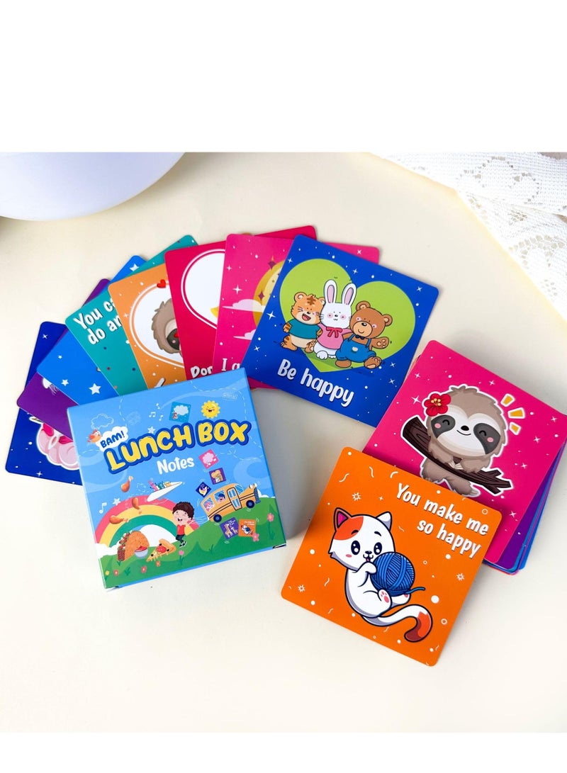 Mordely 60 Pcs Affirmation Cards For Kids, Lunch Box Notes, Funny Inspirational Cards, Cute Self-Encouragement Cards, Positive Thinking Cards, Motivational Cards, Gifts For Childre,n Toddler Girls - Image 4