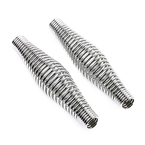 Timsec 2-Pack BBQ Spring Handle, 5.5-Inch Long Stainless Steel Smoker Handle Spring, Heavy Duty BBQ Handles for Wood Stoves, Barbecue Smokers, Grills, Pits, Cabinets - Image 1