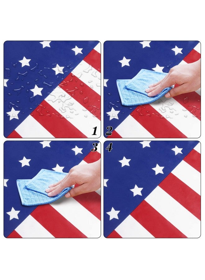 Childom 2 Pack Patriotic Tablecloth, Patriotic Decorations 54" x 108" Disposable Plastic Tablecloth, Birthday Party Table Cloth for Kids, Patriotic Themed Party Supplies for Outside, Picnic, Camping, Memorial - Image 3