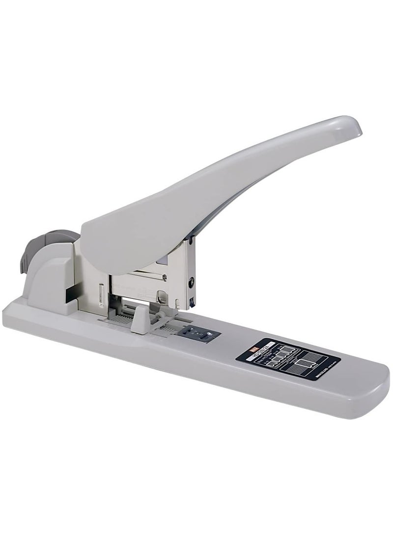 Max Max HD-12N/24 Heavy Duty Stapler | Binds 50–240 Sheets | Book Binding Stapler | Bundle with 5 Boxes of Staples (1210, 1213, 1215, 1217, 1224) – Grey/Black  - Image 1