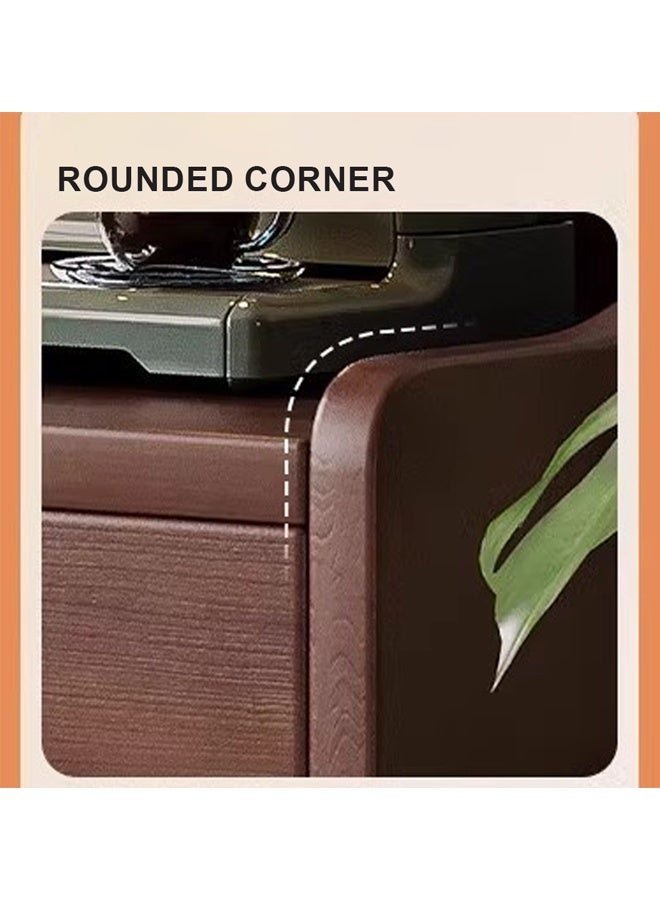 إن كي أكس خزانة مطبخ خشبية حديثة للتخزين مع أرفف لغرفة المعيشة والمطبخ - Image 4