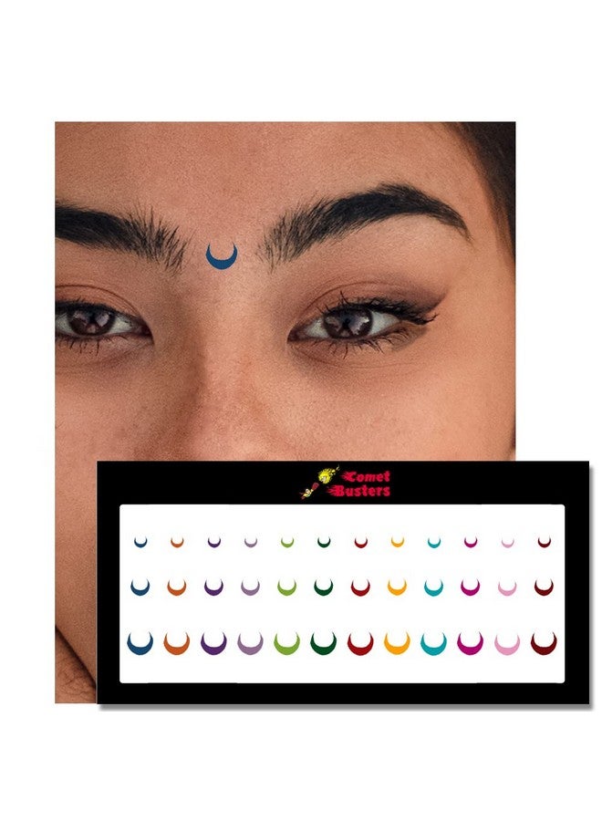 Comet Busters Multicolored Multisized Moon Bindis (5Mm, 7Mm, 9Mm) (Bv1368) - Image 2
