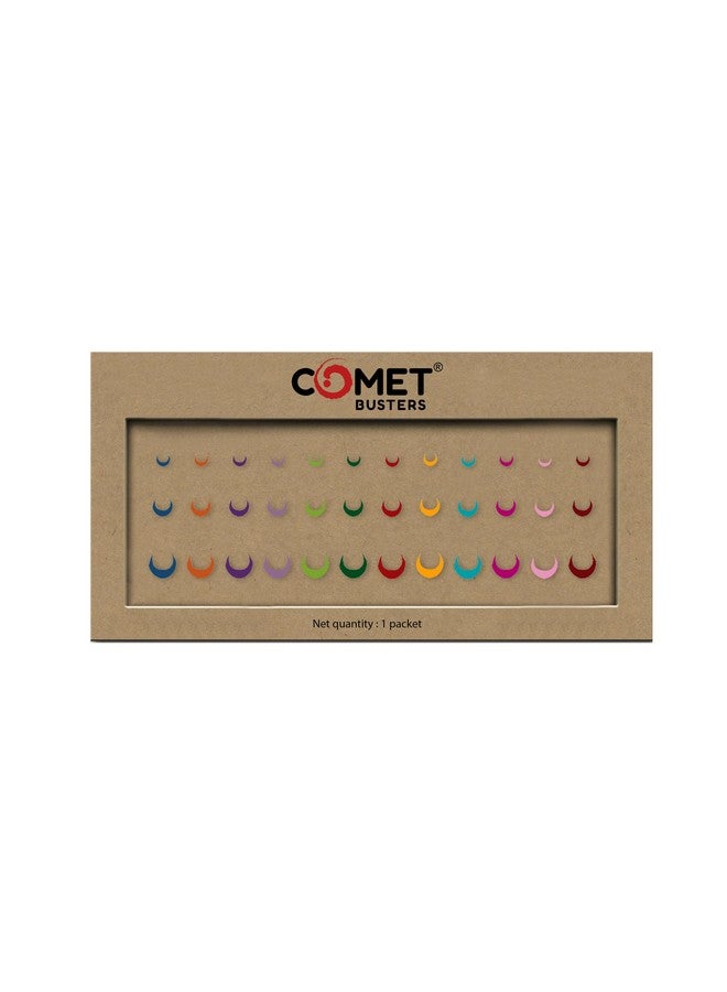 Comet Busters Multicolored Multisized Moon Bindis (5Mm, 7Mm, 9Mm) (Bv1368) - Image 3