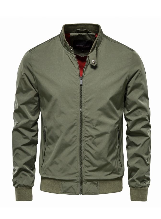 FD Stylish Stand-up Collar Slim Jacket