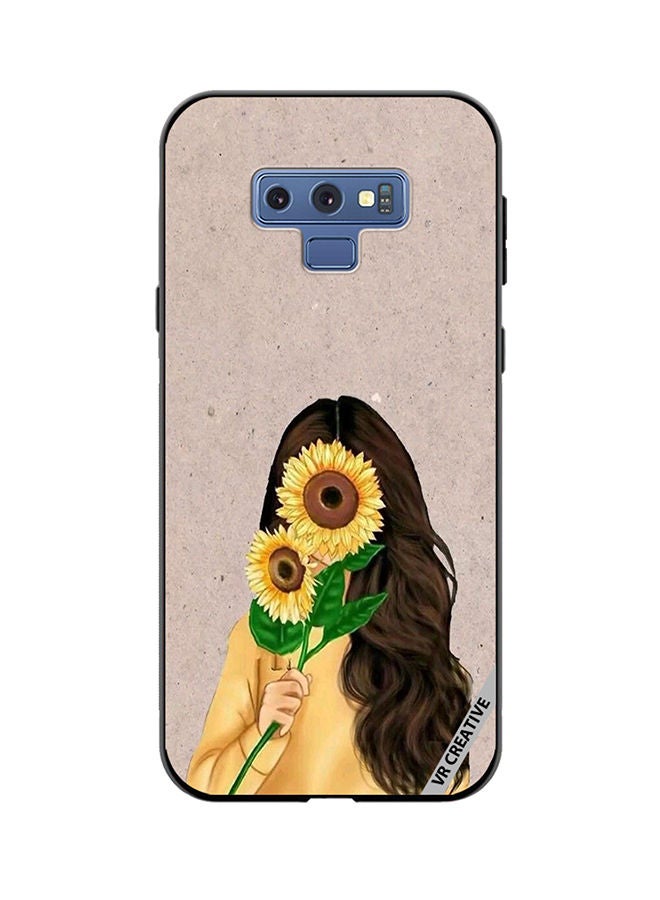 VR CREATIVE Protective Case Cover For Samsung Galaxy Note 9 Sunflower2 Design Multicolour - Image 1