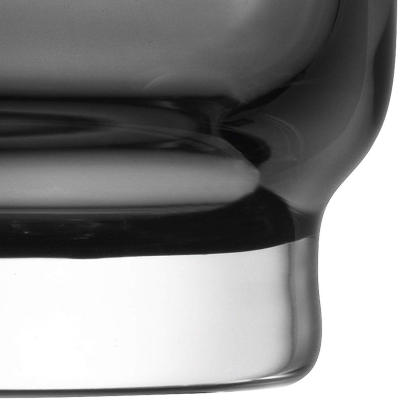 LSA Utility Tealight Holder Set Smoky Grey 2-Piece | Handmade Glass Candle Holders Made in Poland - Image 4