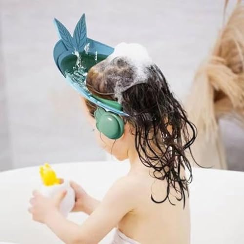 FreshDcart FDCA673 Adjustable Safe Soft Bathing Baby Shower Cap Baby Wash Hair Cap with Eye Ear Protector Hat For Toddler, Baby, Kids, Children (Multicolor,Pack of 1) - Image 1