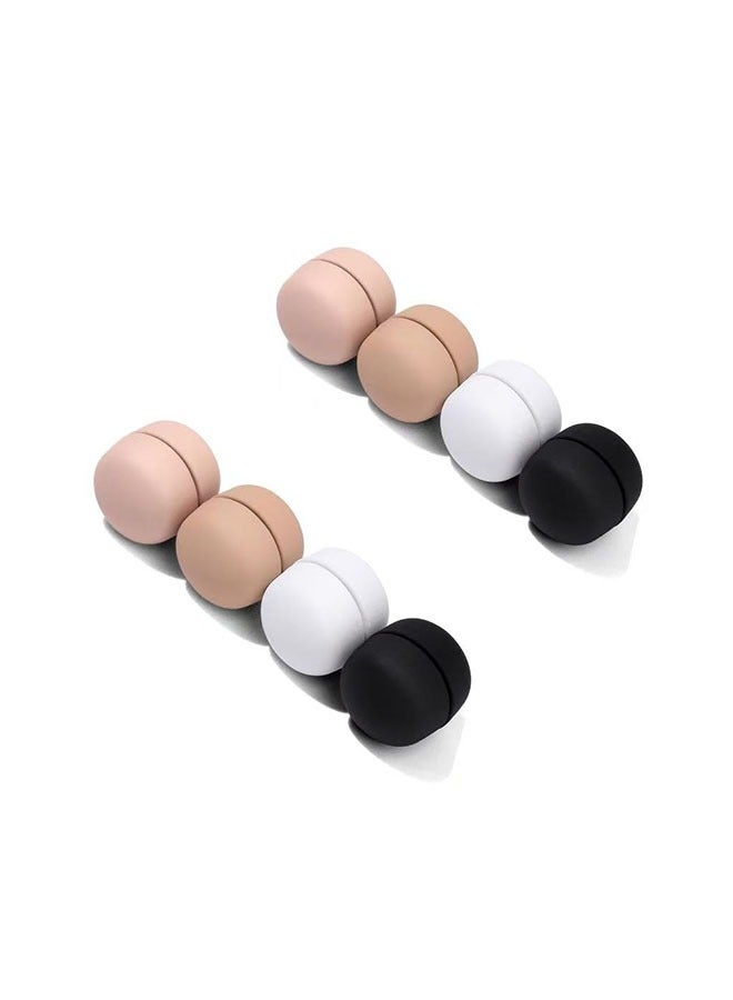 8 pairs Strong Magnetic Hijab Pins,Multi-Use Pinless Hijab Pin,Safety Pins，used for shawls, shirts, clothes, trouser legs，scarves Natural colours(matte) - Image 1