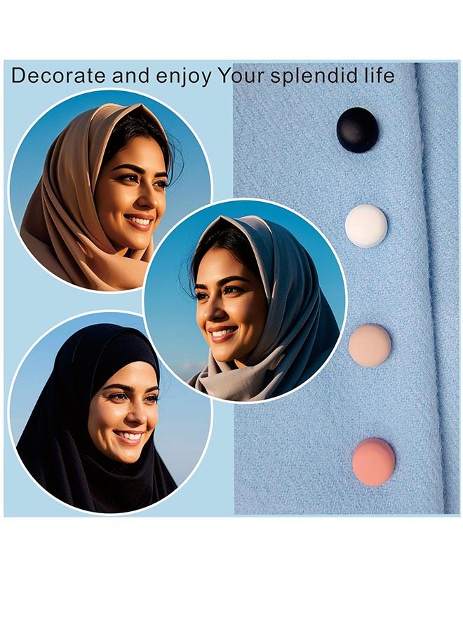 8 pairs Strong Magnetic Hijab Pins,Multi-Use Pinless Hijab Pin,Safety Pins，used for shawls, shirts, clothes, trouser legs，scarves Natural colours(matte) - Image 5
