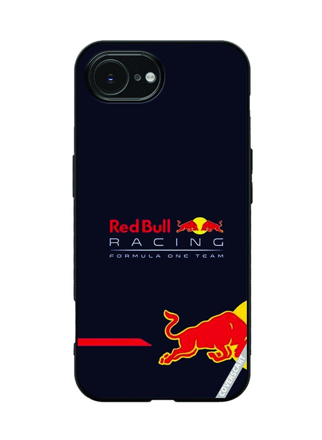 COVERSCART Protective Case Cover For Apple iPhone 16e Red Bull Design Multicolour