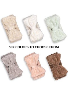 6 Pack Spa Headband Pelerine Design Bowknot Headband Elastic Yoga Makeup Headband Soft Fluffy Bowtie Hair Band Head Wrap For Washing Face Shower Sports Beauty Skincare Women Girls - pzsku/Z63AC6086F29B189B9B03Z/45/_/1659518447/e1f42cf1-428c-4865-bc9b-473ea18fd4f9