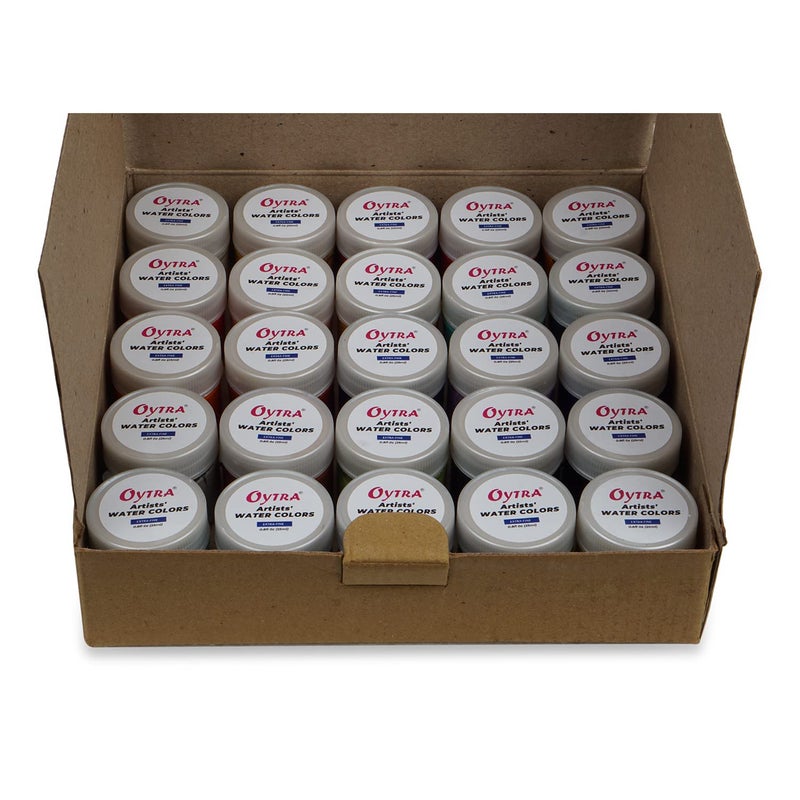 Oytra 25 Colors (25ml / 0.8oz) Water Colour Bottles Vibrant Colours for Professionals Artist Hobby Painters DIY Art and Craft - Image 3