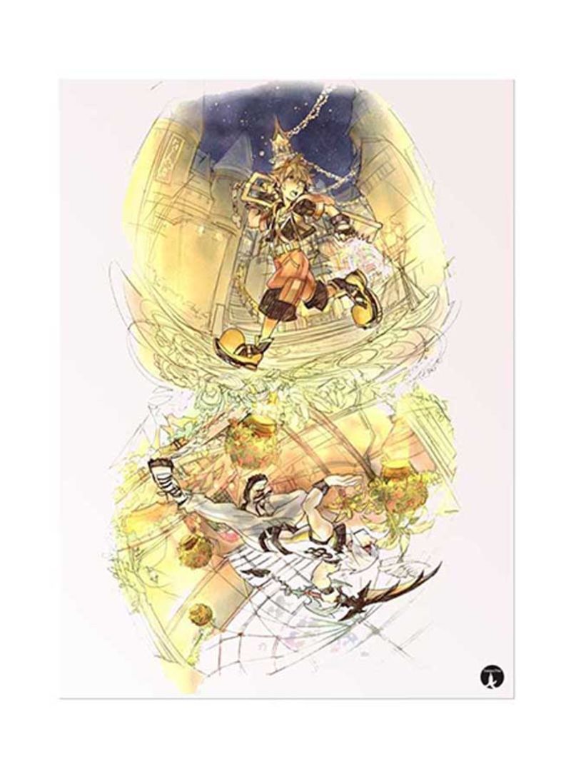 RKN Video Game Kingdo Hearts Metal Plate Poster Multicolour 15x20centimeter