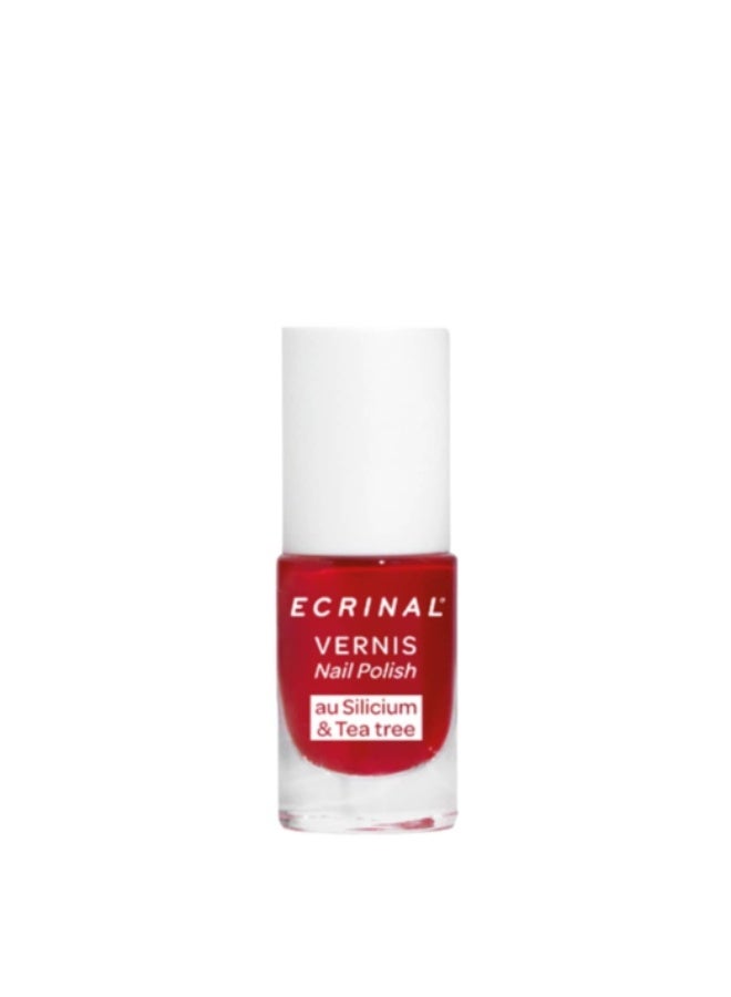 Ecrinal Strengthening Nail Polish Red 5ml - Image 1