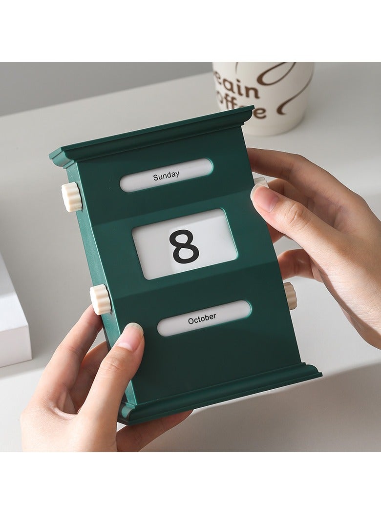 عام تقويم مكتبي إبداعي ذو مظهر عالٍ كلاسيكي، تقويم مكتبي إبداعي خفيف، ديكور فاخر، زخارف مكتبية راقية - Image 3