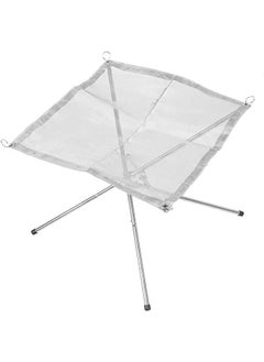 Generic Folding Stainless Steel Outdoor Wood Burning Barbecue Grill Camp Firepit One Size  - Image 1
