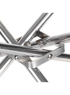 Generic Folding Stainless Steel Outdoor Wood Burning Barbecue Grill Camp Firepit One Size  - Image 4