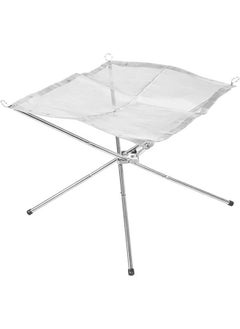 Generic Folding Stainless Steel Outdoor Wood Burning Barbecue Grill Camp Firepit One Size  - Image 3