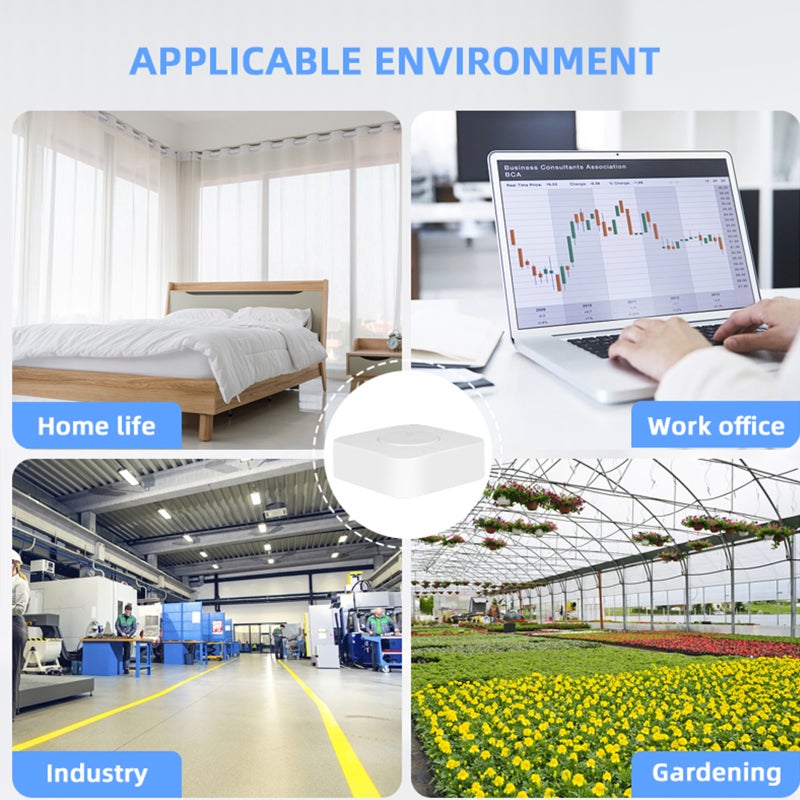 Tuya WiFi Air Quality Monitor 6-in-1 CO2 Meter PM2.5 Formaldehyde TVOC CO2 Temperature Humidity Detector for Home Office - Image 3