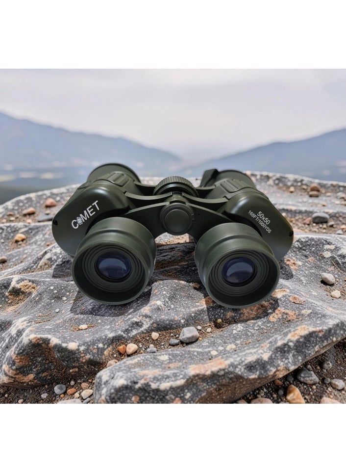 Comet 50x50 binoculars with a viewing range of 168 feet at 1000 yards - Image 1