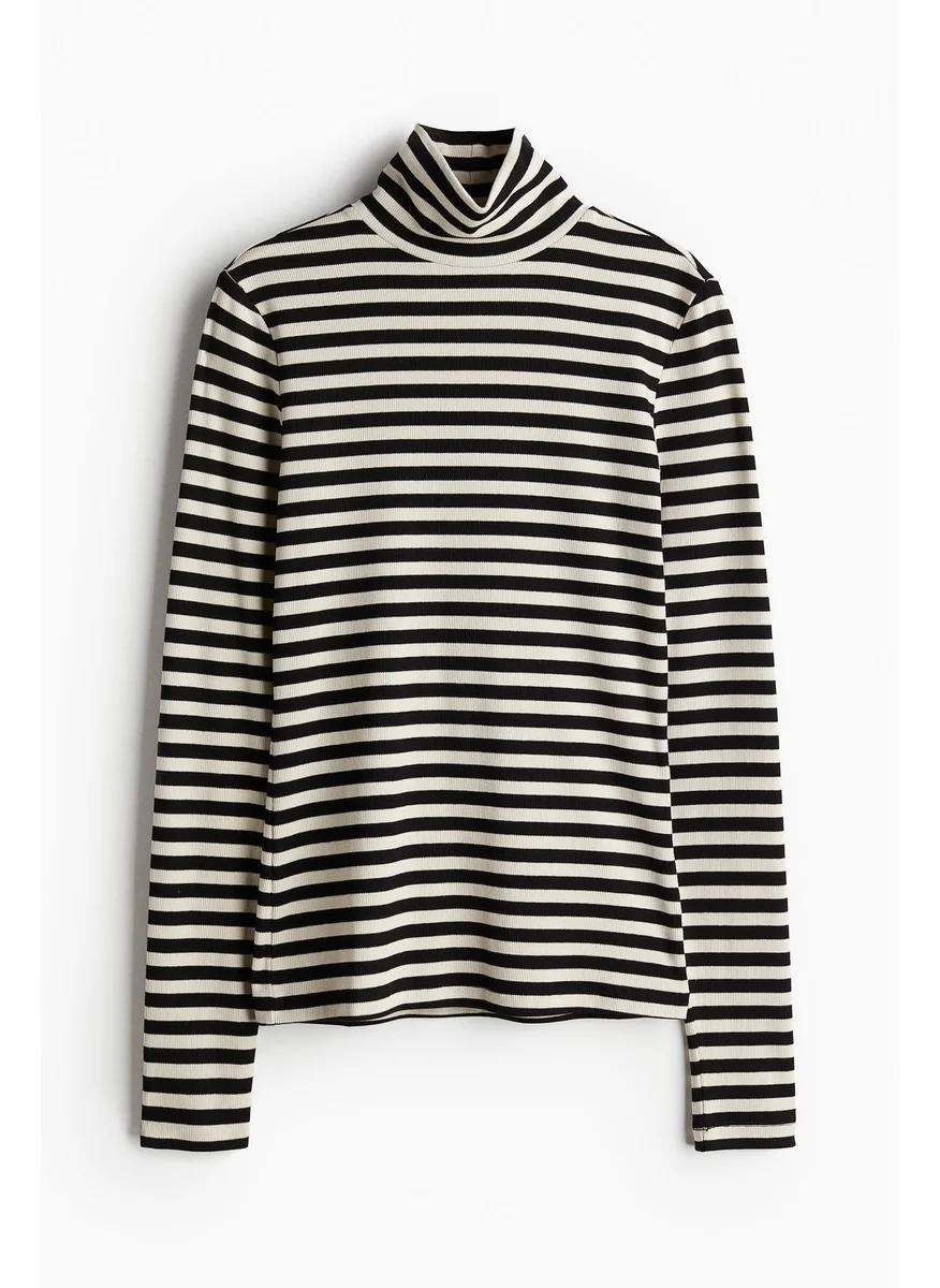 H&M Modal-Blend High Neck Top