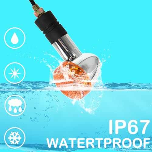 SPNUVR 2Pcs Motorcycle Bullet Turn Signals Lights For Honda Shadow Aero Fit for Kawasaki Vulcan VN 750 800 1500 Vintage Turn LampBulb - Image 5
