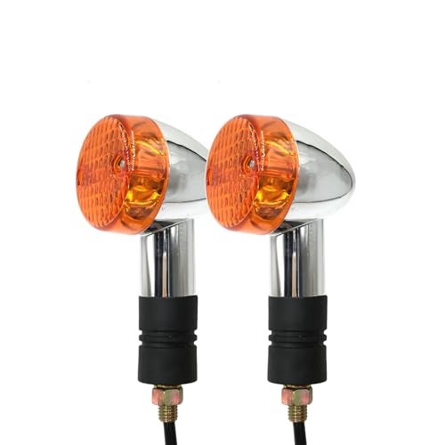SPNUVR 2Pcs Motorcycle Bullet Turn Signals Lights For Honda Shadow Aero Fit for Kawasaki Vulcan VN 750 800 1500 Vintage Turn LampBulb - Image 2
