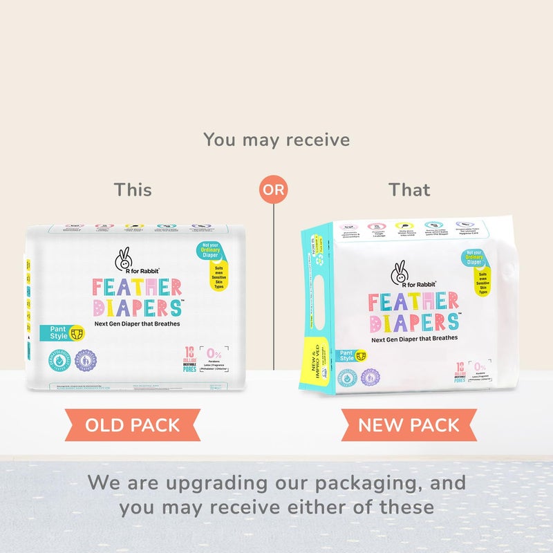 R for Rabbit حفاضات ر للارنب XL حجم مميز من الريش - 70 عبوة - Image 5