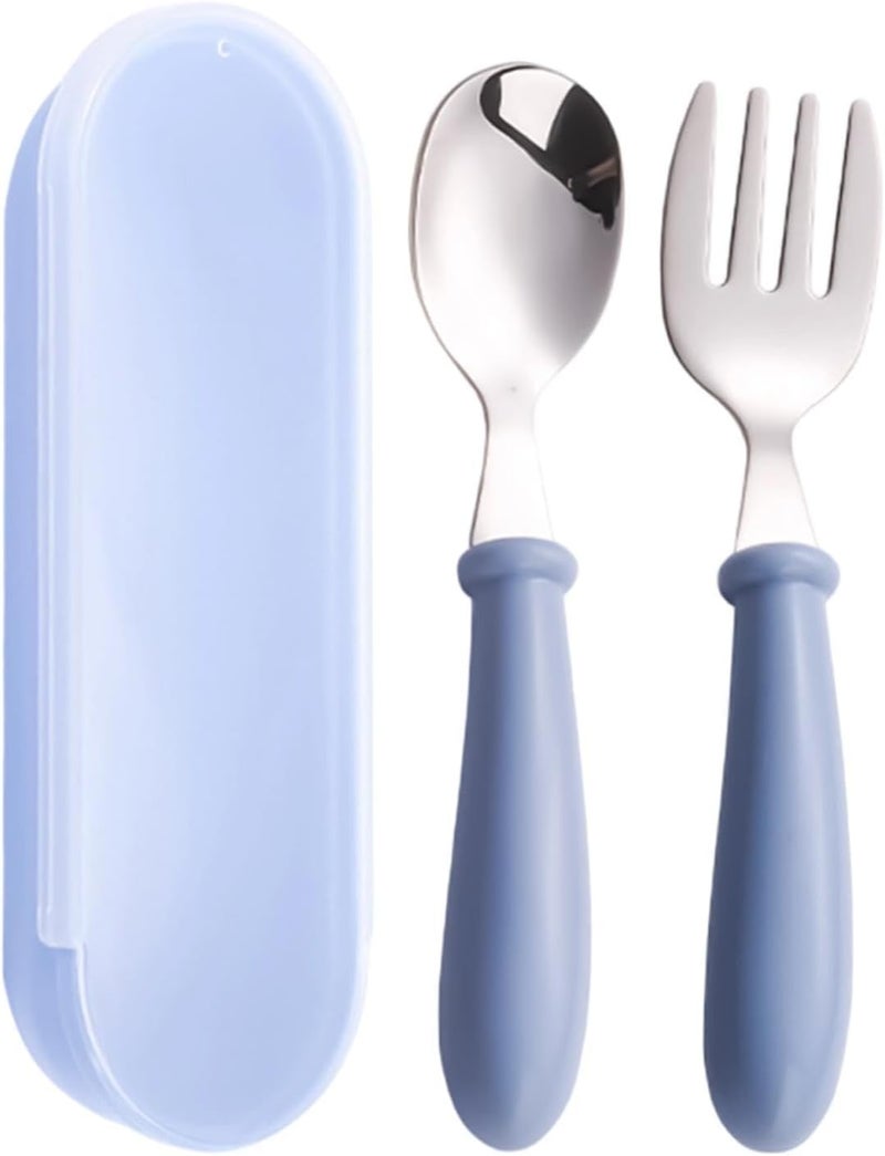 Kids Utensils,Dishwasher Safe Flatware with Case,Stainless Steel Kids Silverware Set - for Home School Lunch Travel Dining Outdoor Eating Feeding Daycare Kitchen Camping Picnic - Image 1
