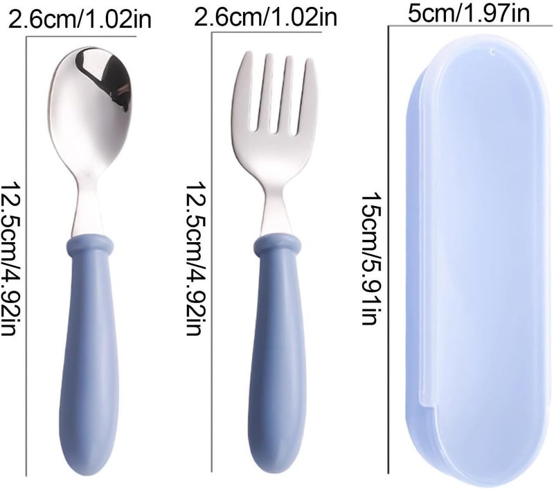 Kids Utensils,Dishwasher Safe Flatware with Case,Stainless Steel Kids Silverware Set - for Home School Lunch Travel Dining Outdoor Eating Feeding Daycare Kitchen Camping Picnic - Image 5