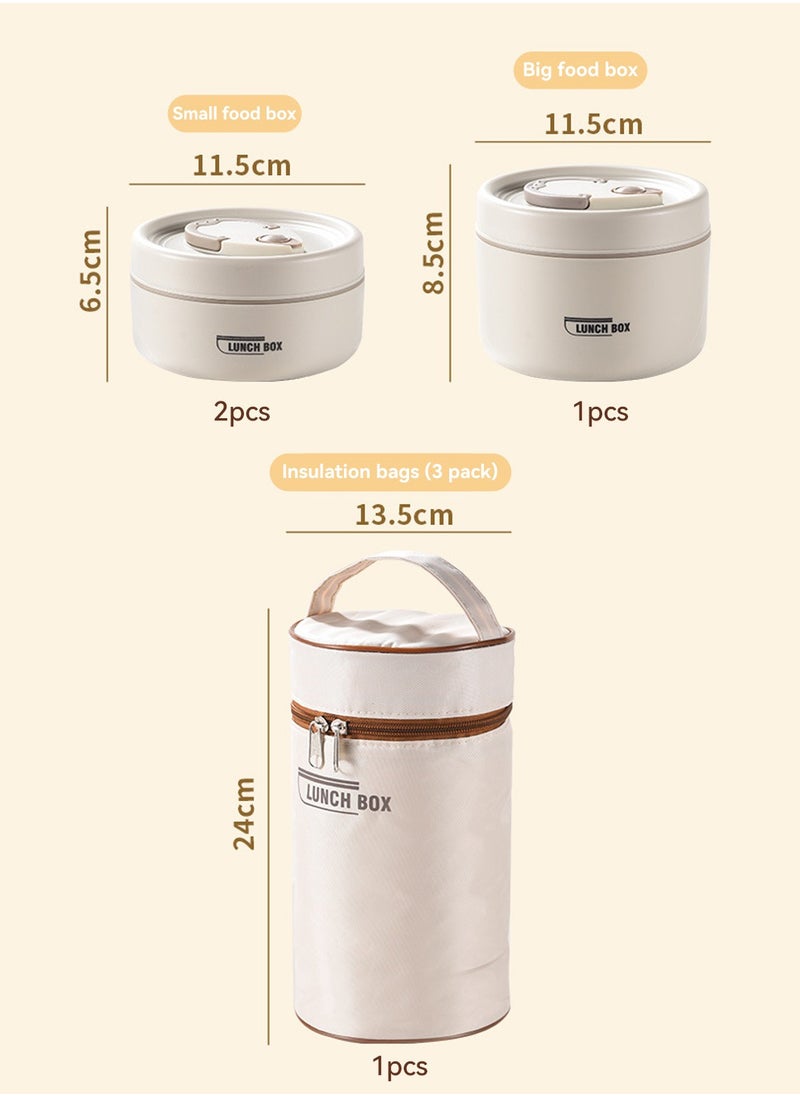 LEOKOR - Portable Insulated Tiffin Lunch Box Set – Stackable Bento Box， Stainless Steel Thermal Containers with Bag - Image 1