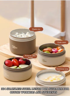 LEOKOR Portable Insulated Tiffin Lunch Box Set – Stackable Bento Box， Stainless Steel Thermal Containers with Bag  - Image 4
