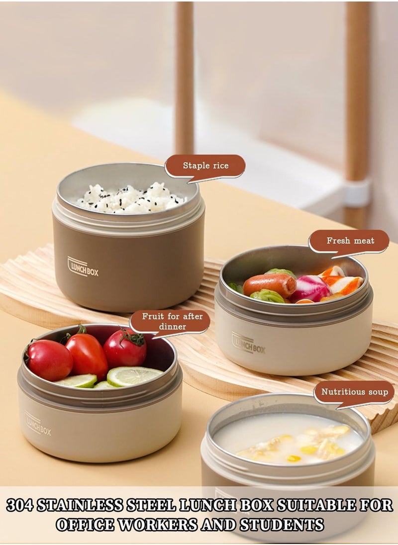 LEOKOR - Portable Insulated Tiffin Lunch Box Set – Stackable Bento Box， Stainless Steel Thermal Containers with Bag - Image 1