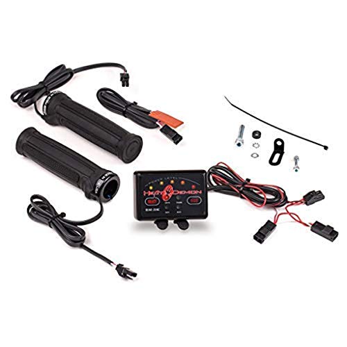 Heat Demon 215048 Quad Zone ATV Clamp-On Heated Grip Kit, Black - Image 1