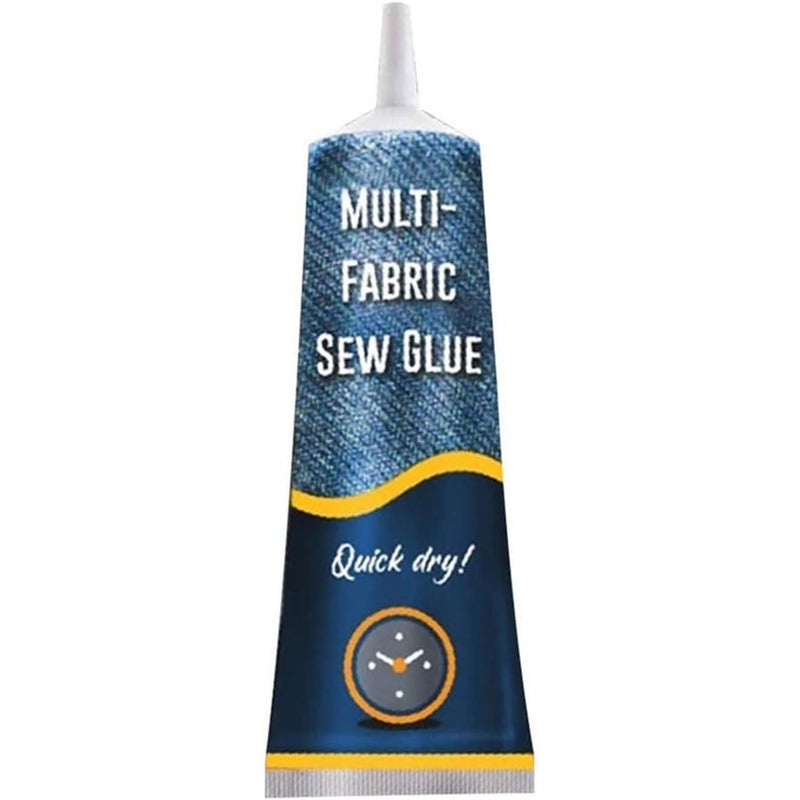Makbeaty Fabric Repair Glue 50ml, Quick Drying Multi-Fabric Adhesive for Cloth | Leather Denim Cotton, Waterproof Heat-Resistant No-Sew Solution - 50 - Image 1