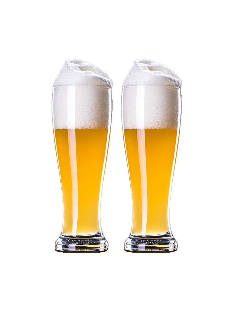 ROY Beer Glass Set of 4 Classic Design Glass Beer Mug Heavy Base Beer Mug 465ML 4 Transparent - Image 4