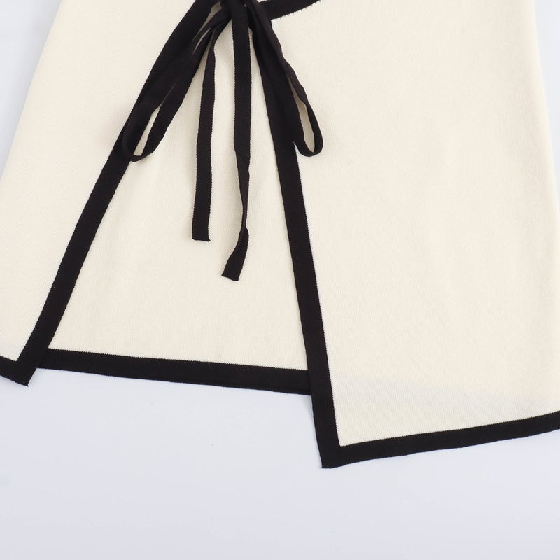 Chic Backless Knit Tube Dress Black - Image 4