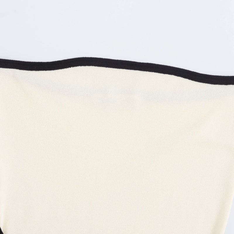 Chic Backless Knit Tube Dress Black - Image 3