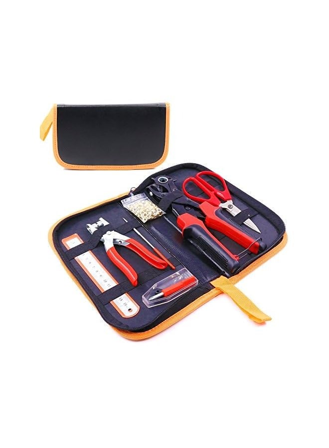 PROMASS Heavy Duty Adjustable Metal Hole Punch Pliers Revolving Leather Belt Hole Punch with Eyelet Pliers Tool Kit for Belt, Watch Bands, Saddle, Shoes, Crafts  - Image 3