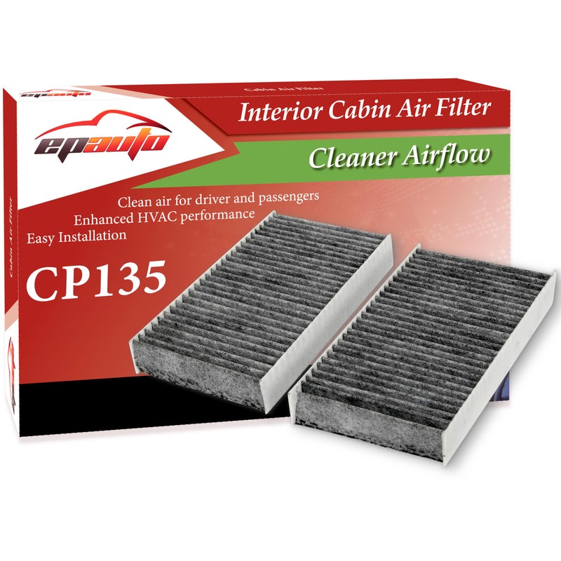 EPAuto CP135 CF10135 Cabin Air Filter includes Activated Carbon Replacement for Honda Civic 20012005 CRV 20022006 Element 20032011 Acura RSX 20022006 EL 19972005