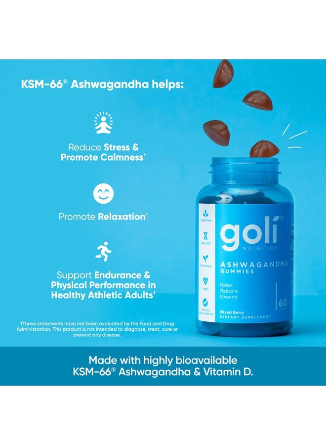 Goli مكمل غذائي من عشبة أشواغاندا من Goli Nutrition - 180 قطعة (عبوة من 3 قطع) - Image 4