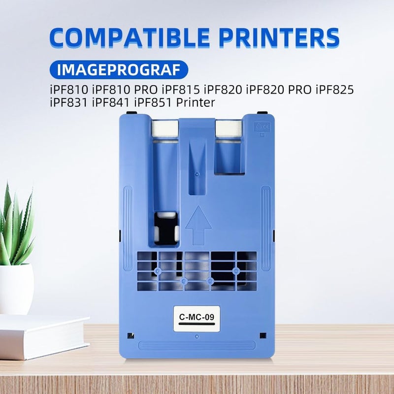 Aomya خرطوشة صيانة MC-09 متوافقة صندوق حبر النفايات MC 09 بديلة لطابعات Canon imagePROGRAF iPF810, iPF810 PRO, iPF815, iPF820, iPF820 PRO, iPF825, iPF831, iPF841, iPF851 - Image 3