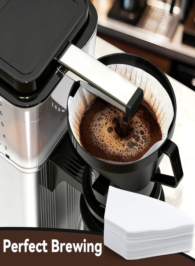 brikinte Coffee Filters #4 Compatible with Moccamaster Coffee Machine, 100 Pcs White Cone Disposable Filter Paper for Technivorm Moccamaster 8-10 Cup KBT KBGV KB - Image 5